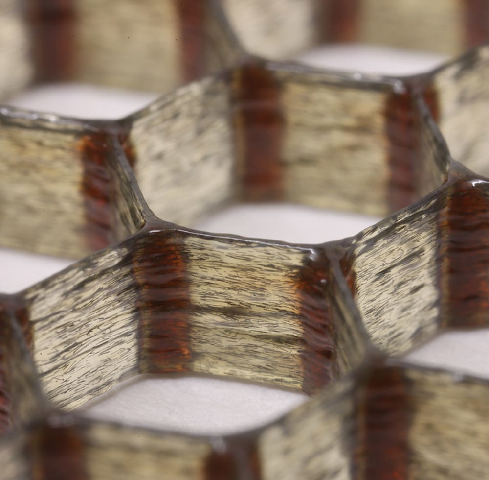 Image of metal hexagons