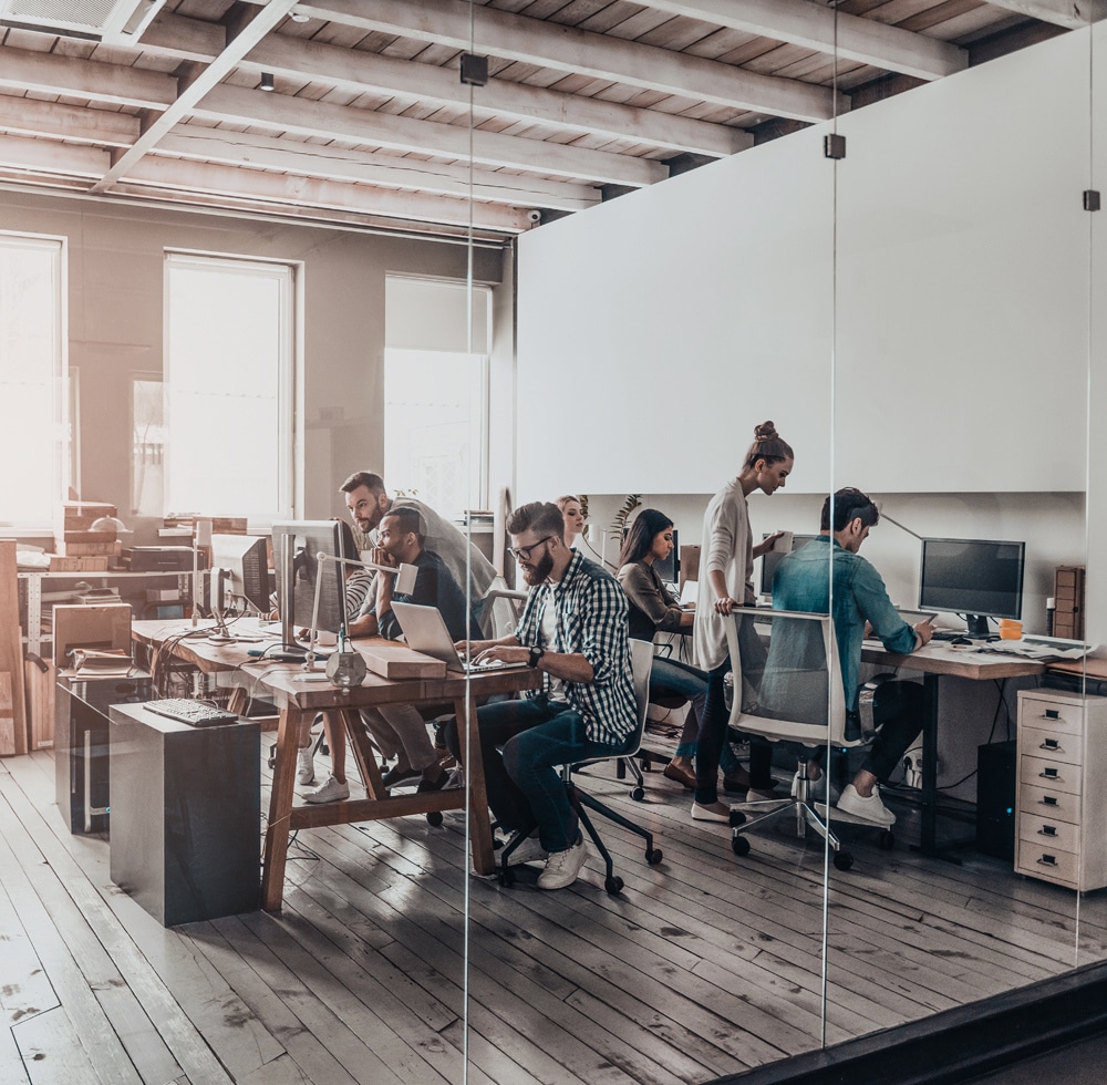 Image of young people in the workplace