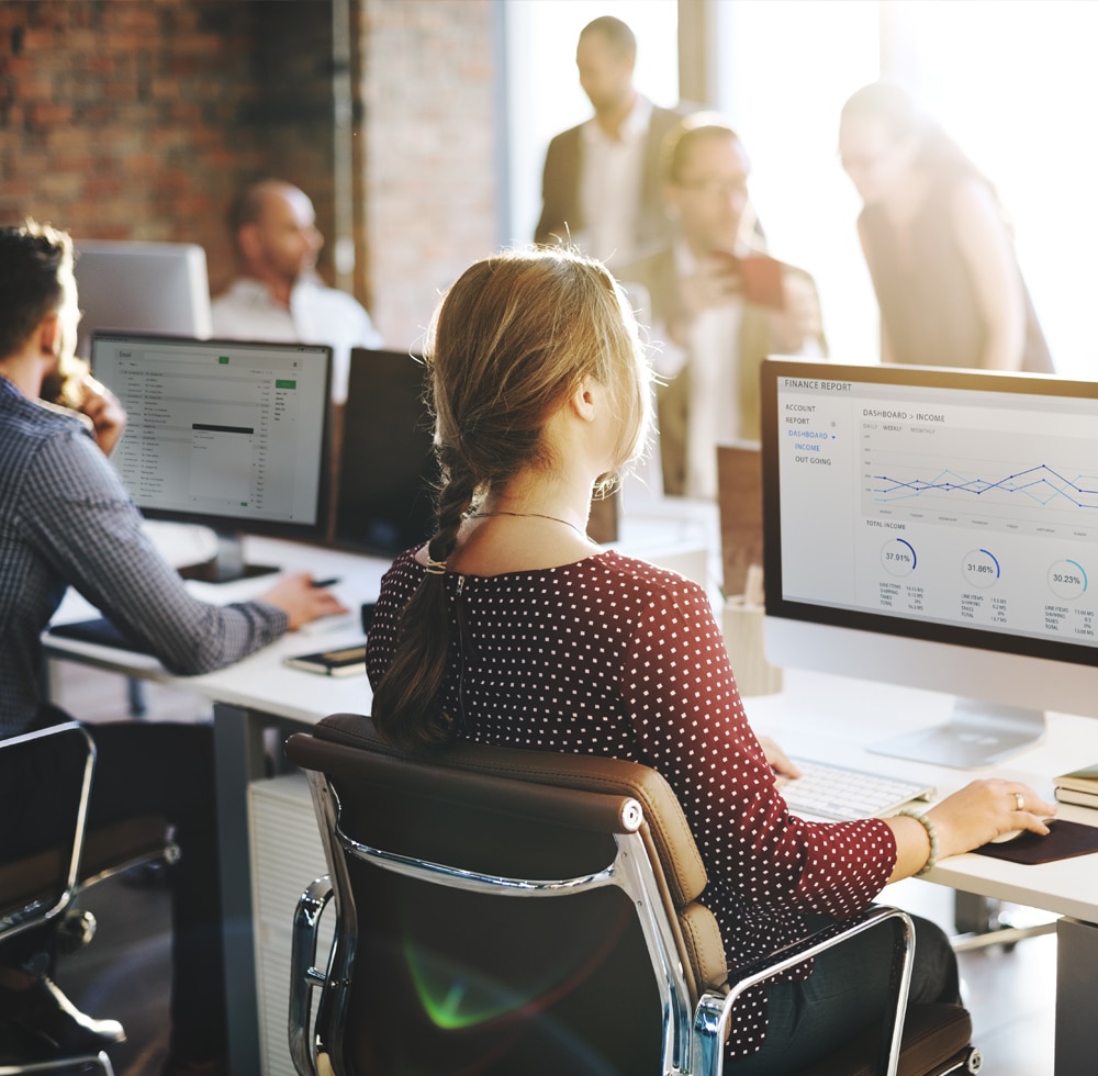 Young people in an office
