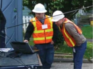 Robertson Geologging Employees on site