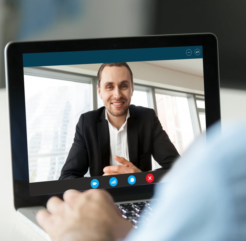 Image of somebody using teams