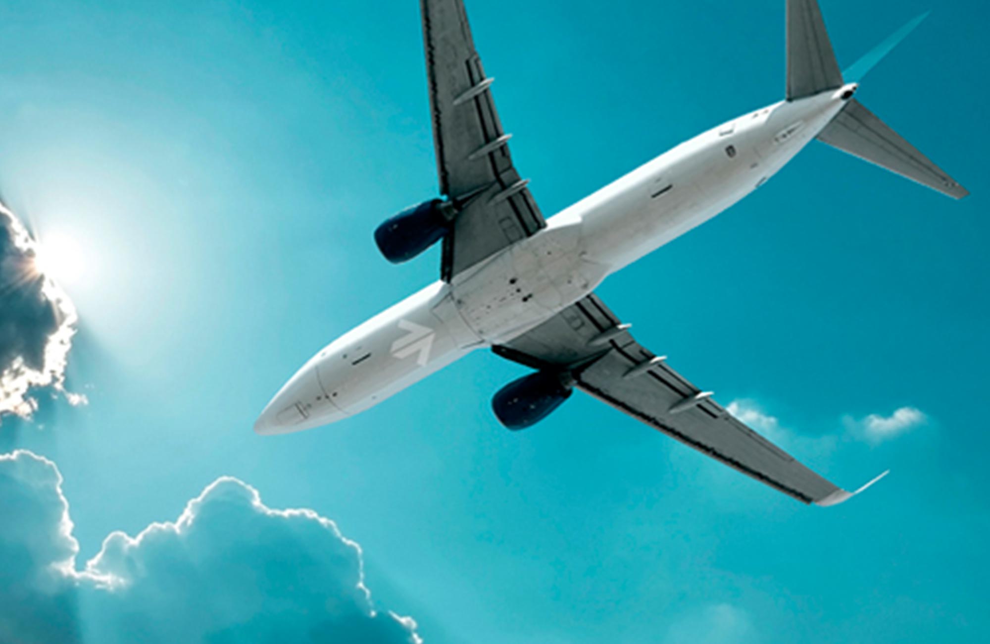 Aviation image plane with JL logo