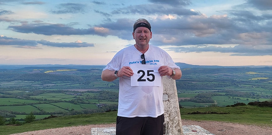 Peter Heap, Jonathan Lee Recruitment, 25th hill climb, Wrekin 100 Challenge zoomed