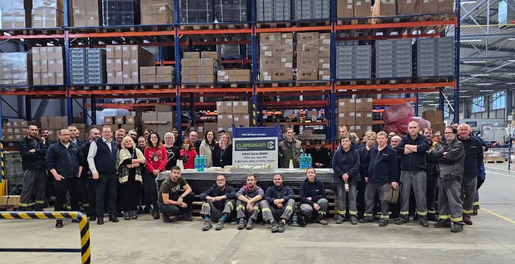 Clamason employees in their warehouse