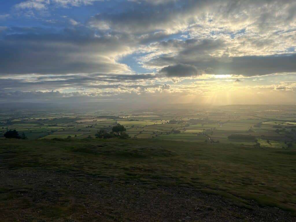 Views from the top of Wrekin Hill