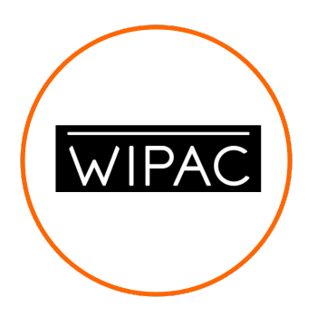 Wipac Logo in orange circle