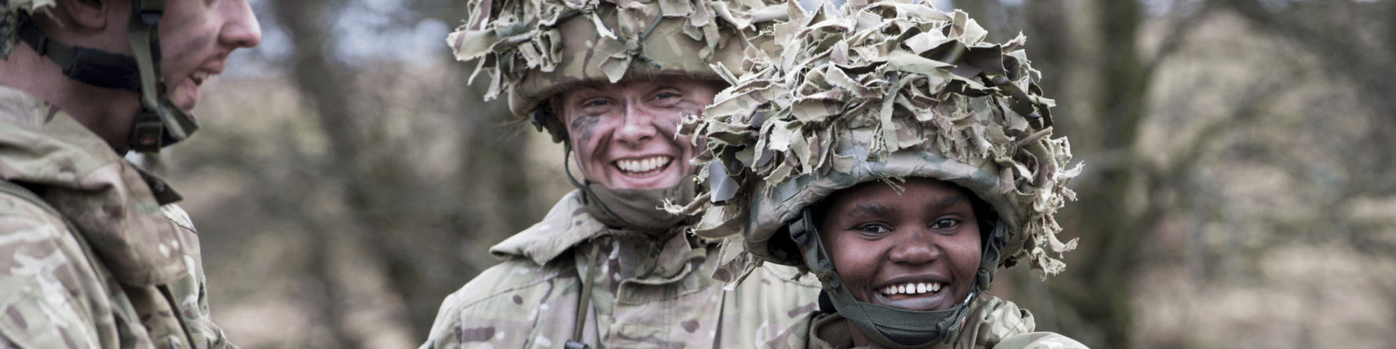 Reservists smiling