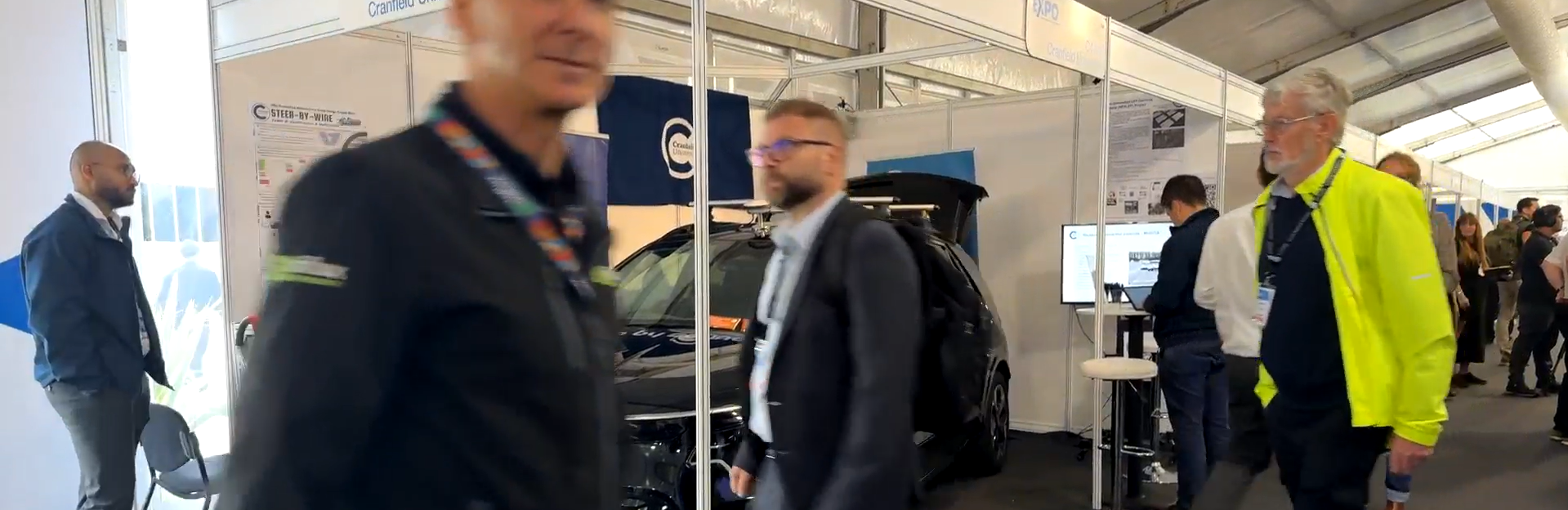 Distorted crowd at Cenex Expo