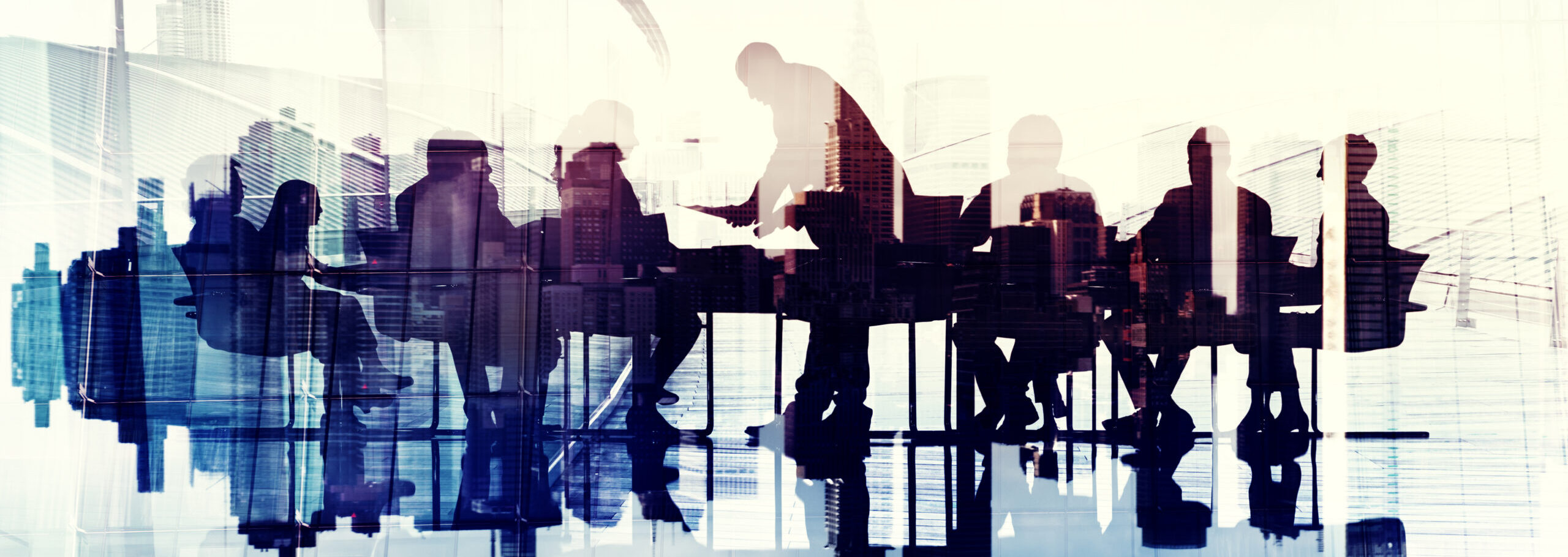 abstract image of business people