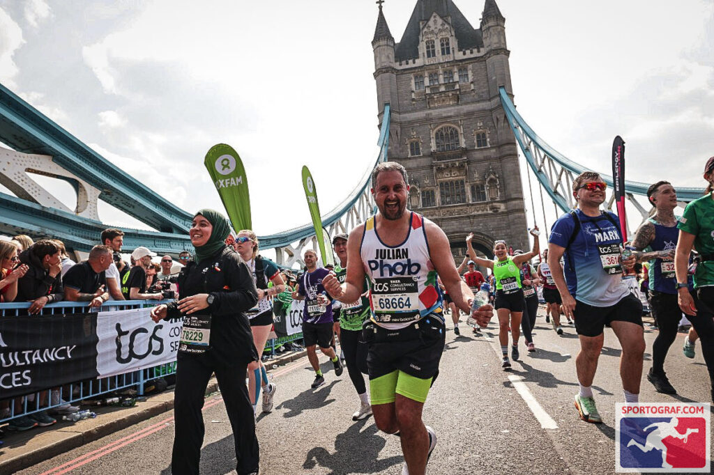 Julian Ball running a marathon