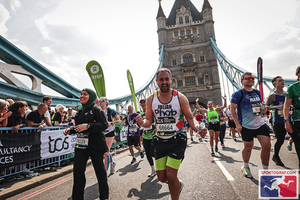Julian Ball running a marathon