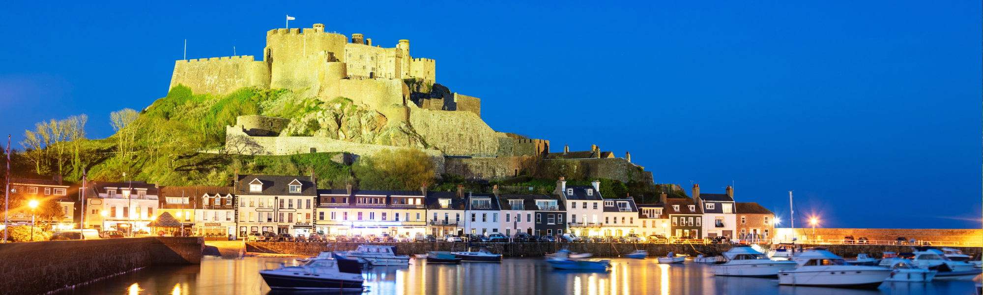 Mont orgueil castle (gorey castle), gorey, jersey, channel islands, united kingdom, europe