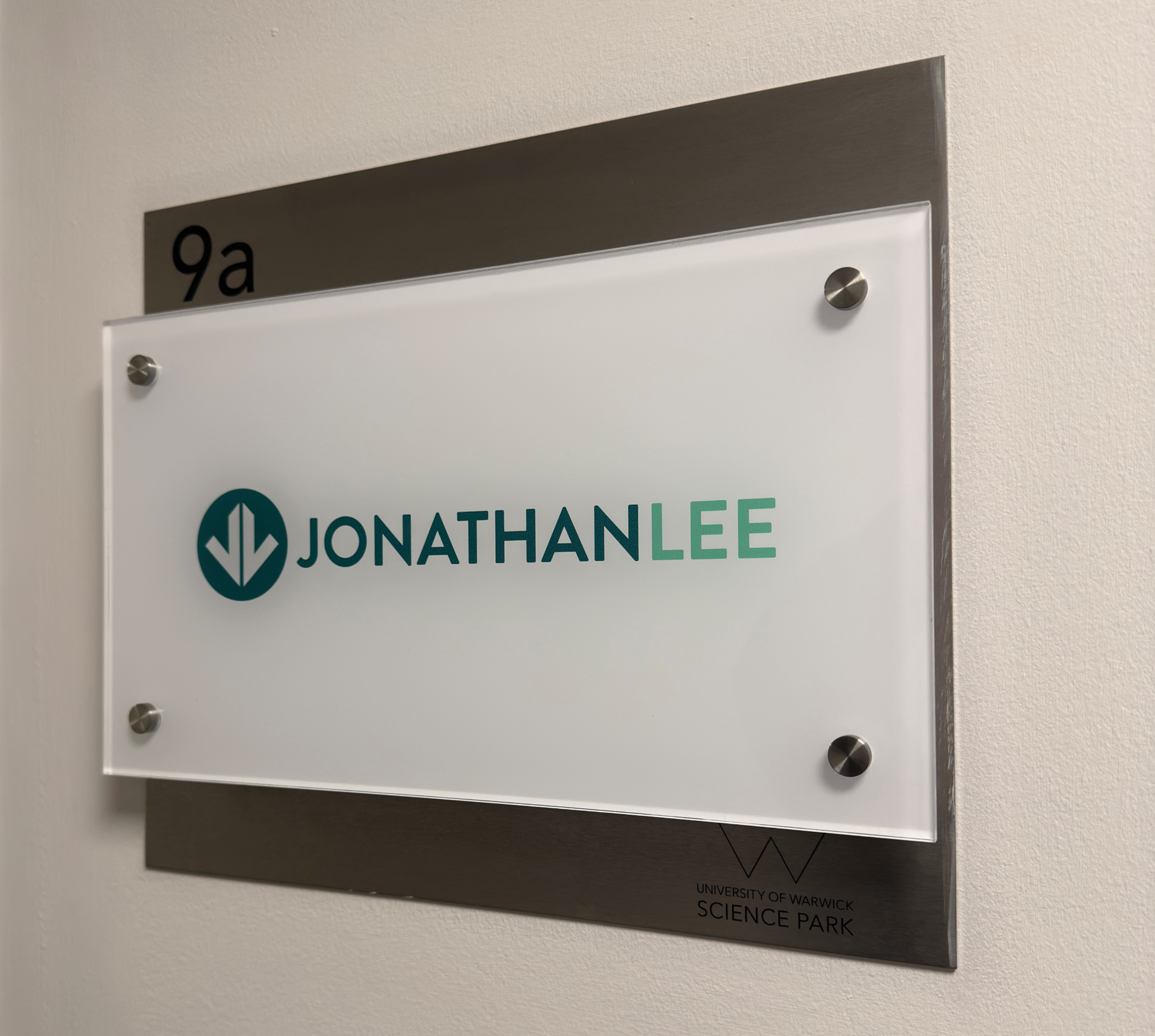 Jonathan Lee Recruitment Warwick office internal signage