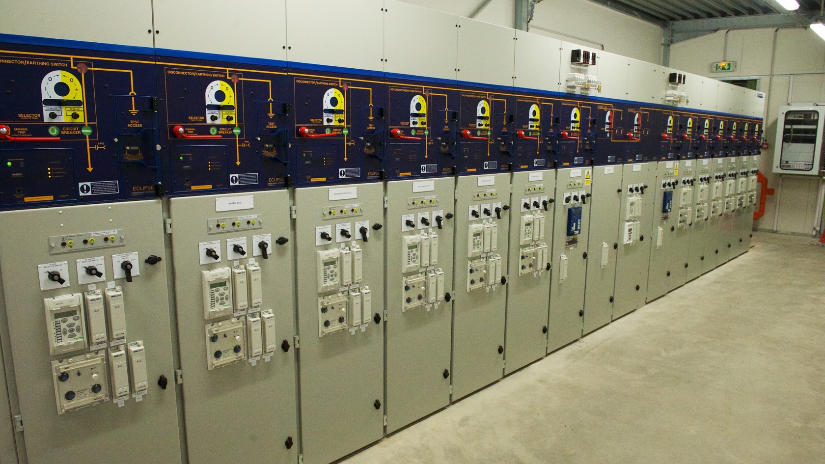 Controls at a electricity substation