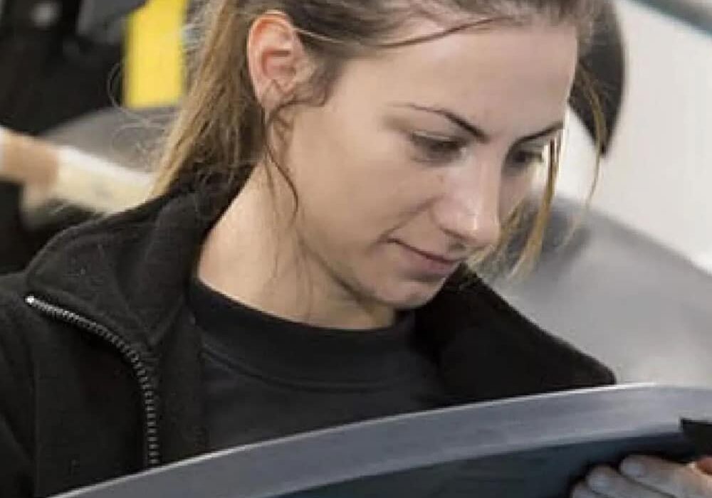 Image of a girl looking at something